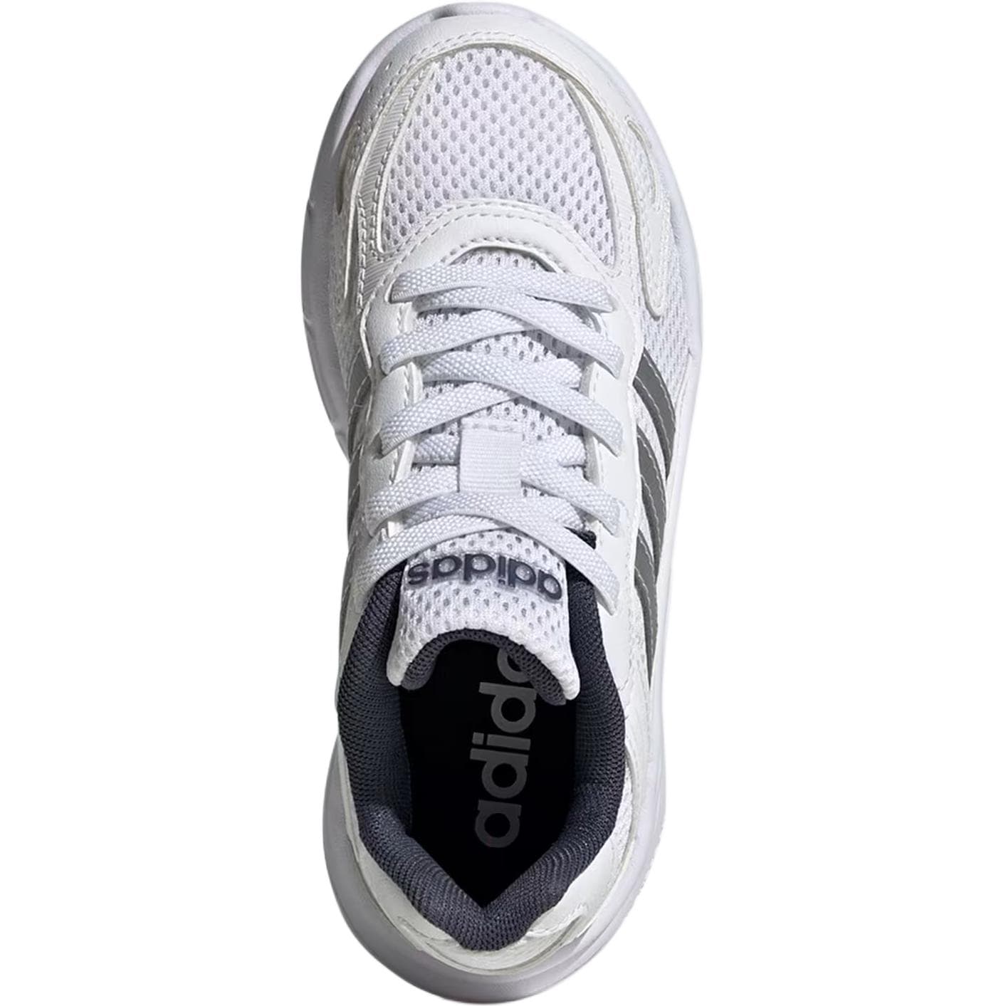 Кроссовки Adidas ECLYPTIX 2000 Детские беговые кроссовки Low Топ Облачный белый Серебряный Морской синий Kids - изображение 3