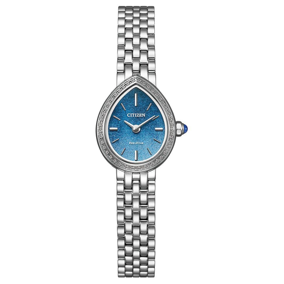 Часы CITIZEN Освежающий вариант кварцевый механизм женские часы Citizen L 19,7 мм синий - изображение 1