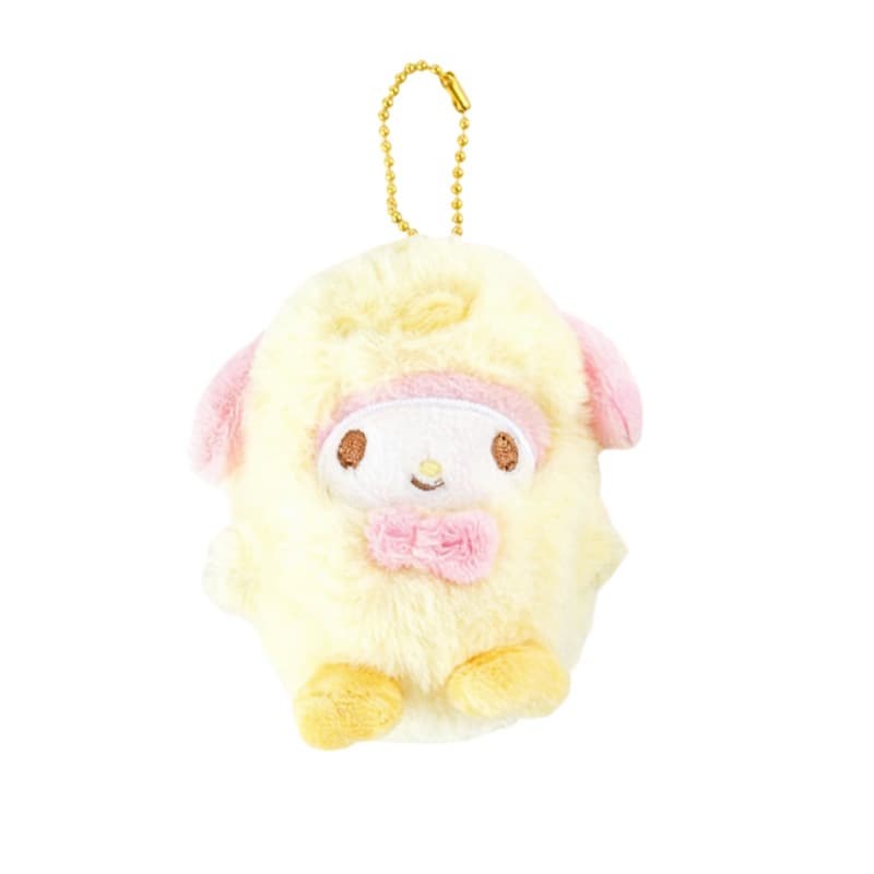 Sanrio Корейский Маленькая Желтая Курица Kitty Pompomurin Pokochow Милый Стиль Мягкие Брелоки-Игрушки Длина Тела 8 см - изображение 1