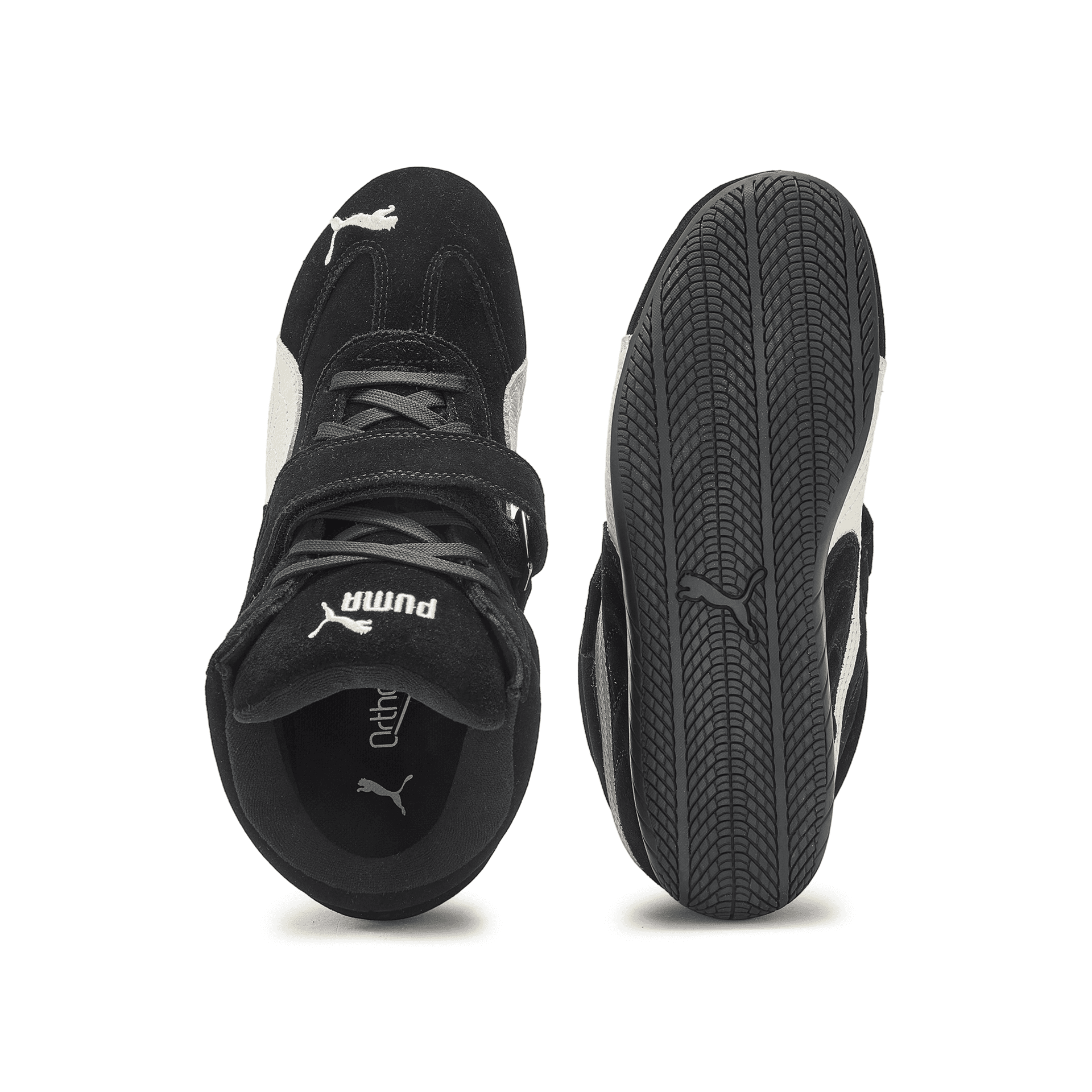 Кроссовки PUMA Speedcat Покрытие Баланс Хай-топы Повседневная обувь Женские Черный белый - изображение 5