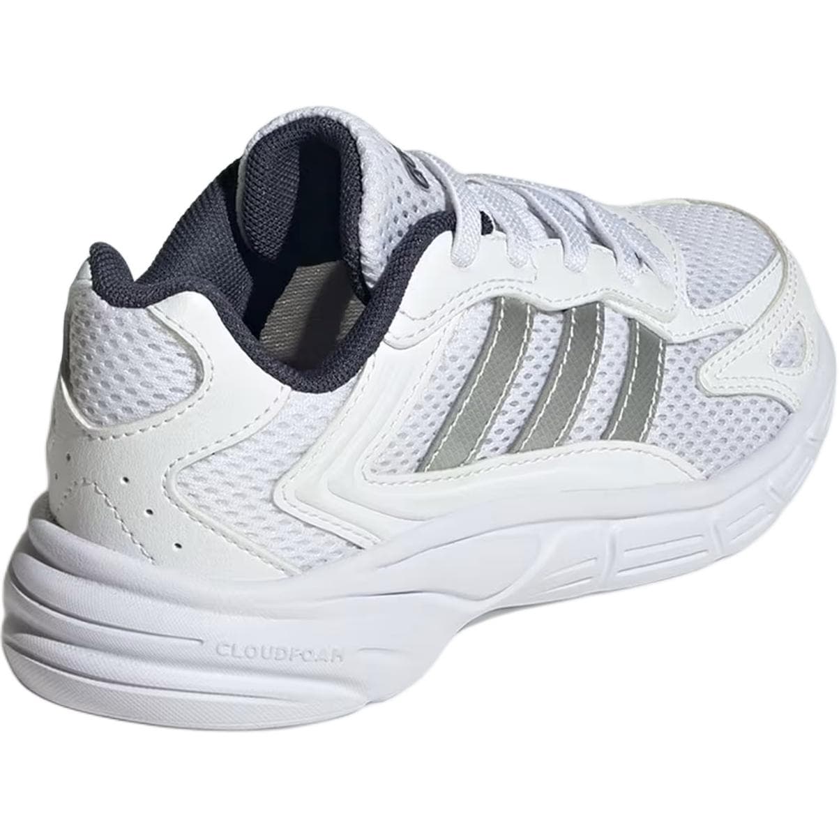 Кроссовки Adidas ECLYPTIX 2000 Детские беговые кроссовки Low Топ Облачный белый Серебряный Морской синий Kids - изображение 4
