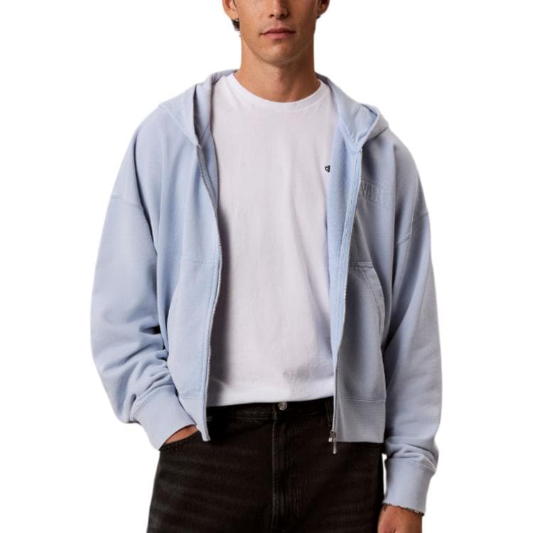 Худи calvin klein Сладкий стиль Синий Мужской Толстовки - изображение 1