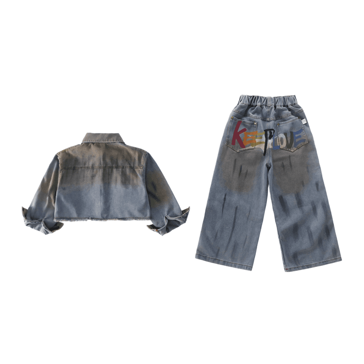 BOBBY ABLEY Спрей Желтый+Черный Предшкольные Повседневные Спортивные Костюмы Наборы - изображение 1