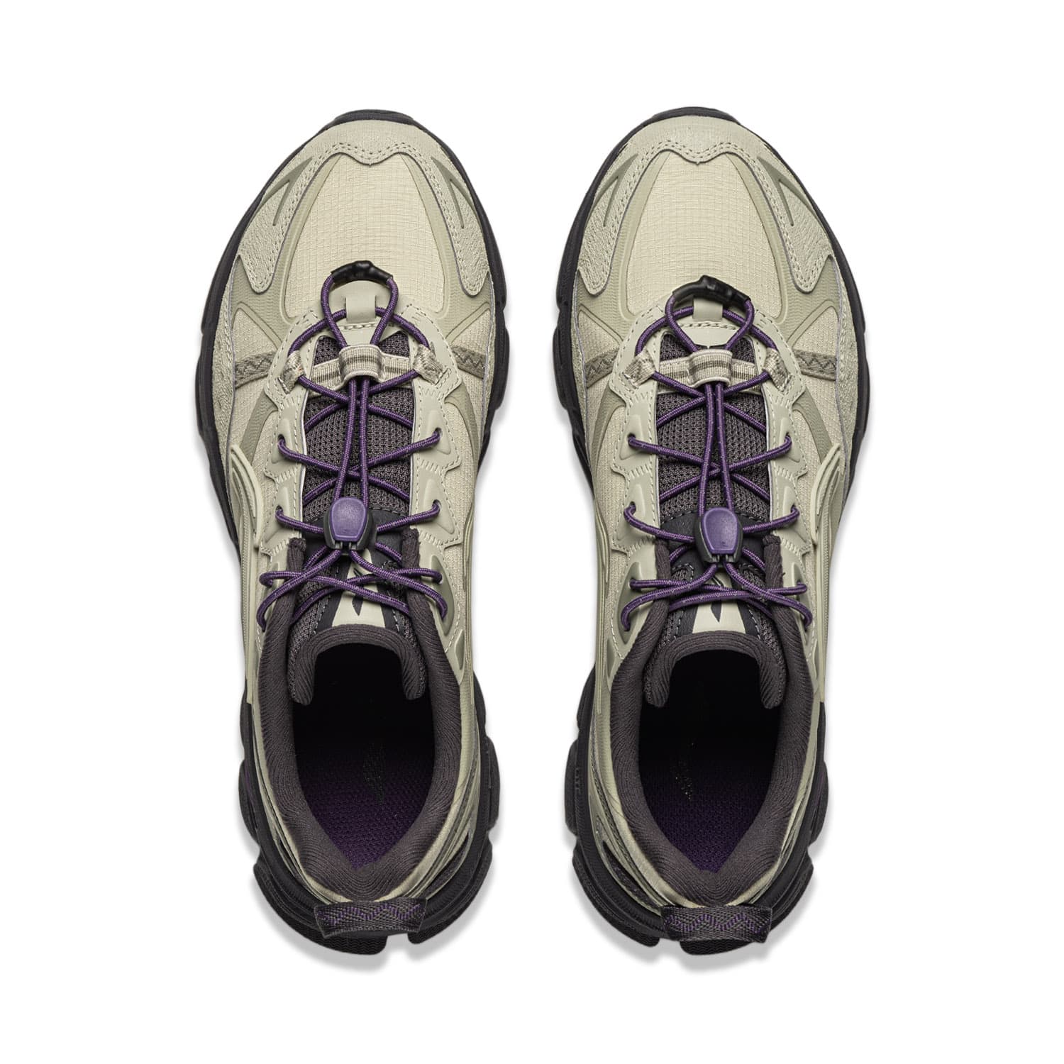Кроссовки для бега Li NING Carefree TRAIL Беговые кроссовки Low Топ Бобовый Фруктовый сок Серый Женские - изображение 4