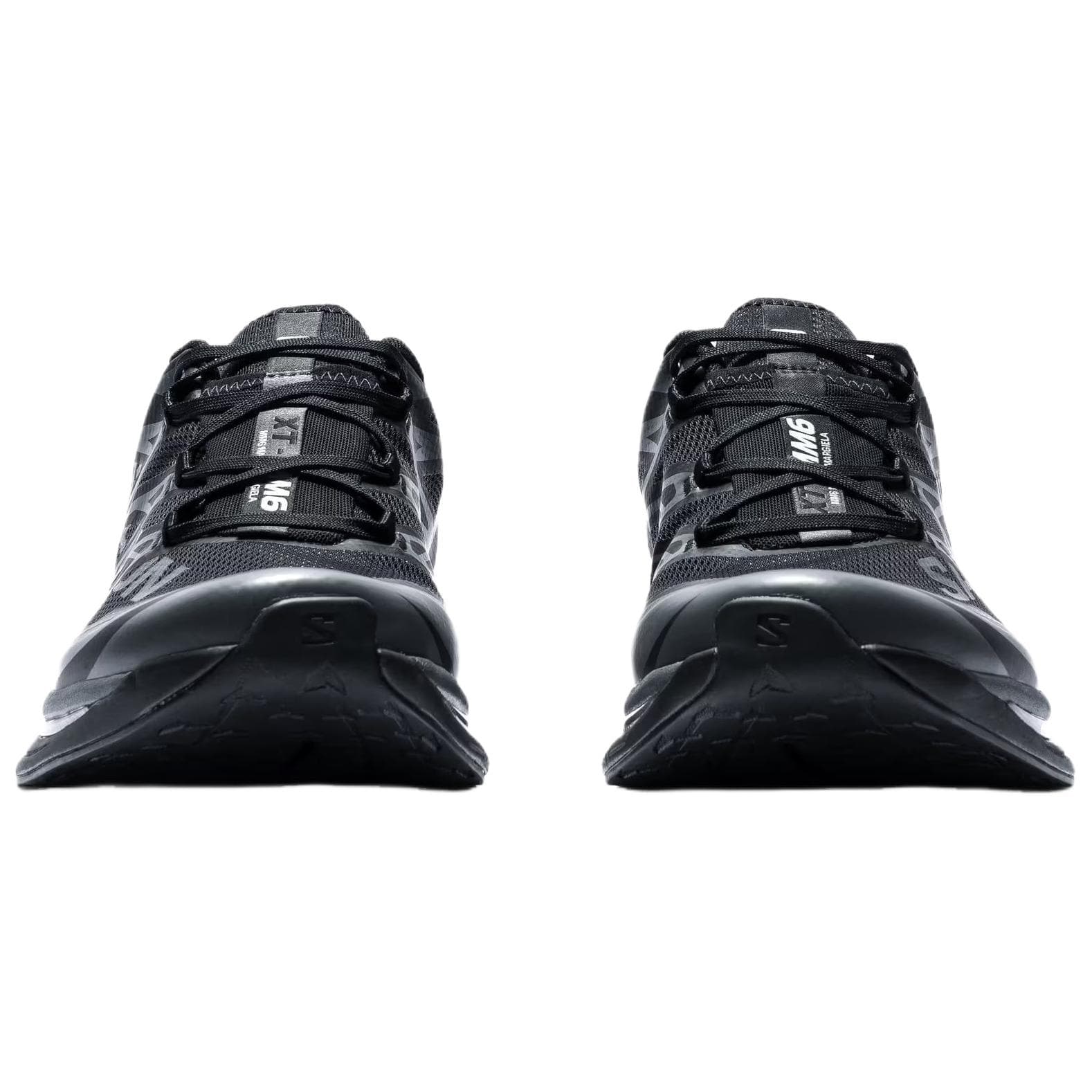 Кроссовки MM6 Maison Margiela x Salomon Коллаборация Низкие повседневные кроссовки Женские Черные и Темно-серые - изображение 4