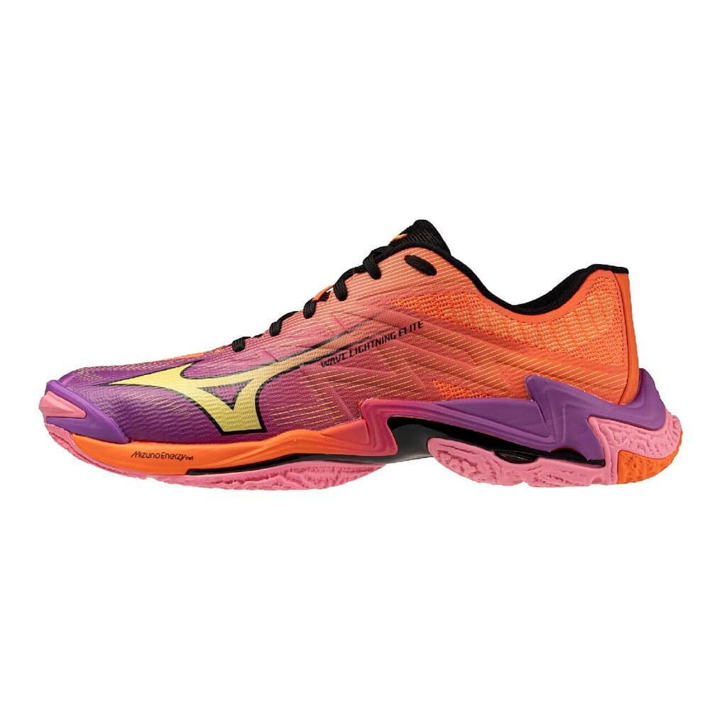 Кроссовки Кроссовки для волейбола Mizuno Wave Lightning Low Top V1GA260081 Фиолетовый Оранжевый Желтый Унисекс - изображение 1