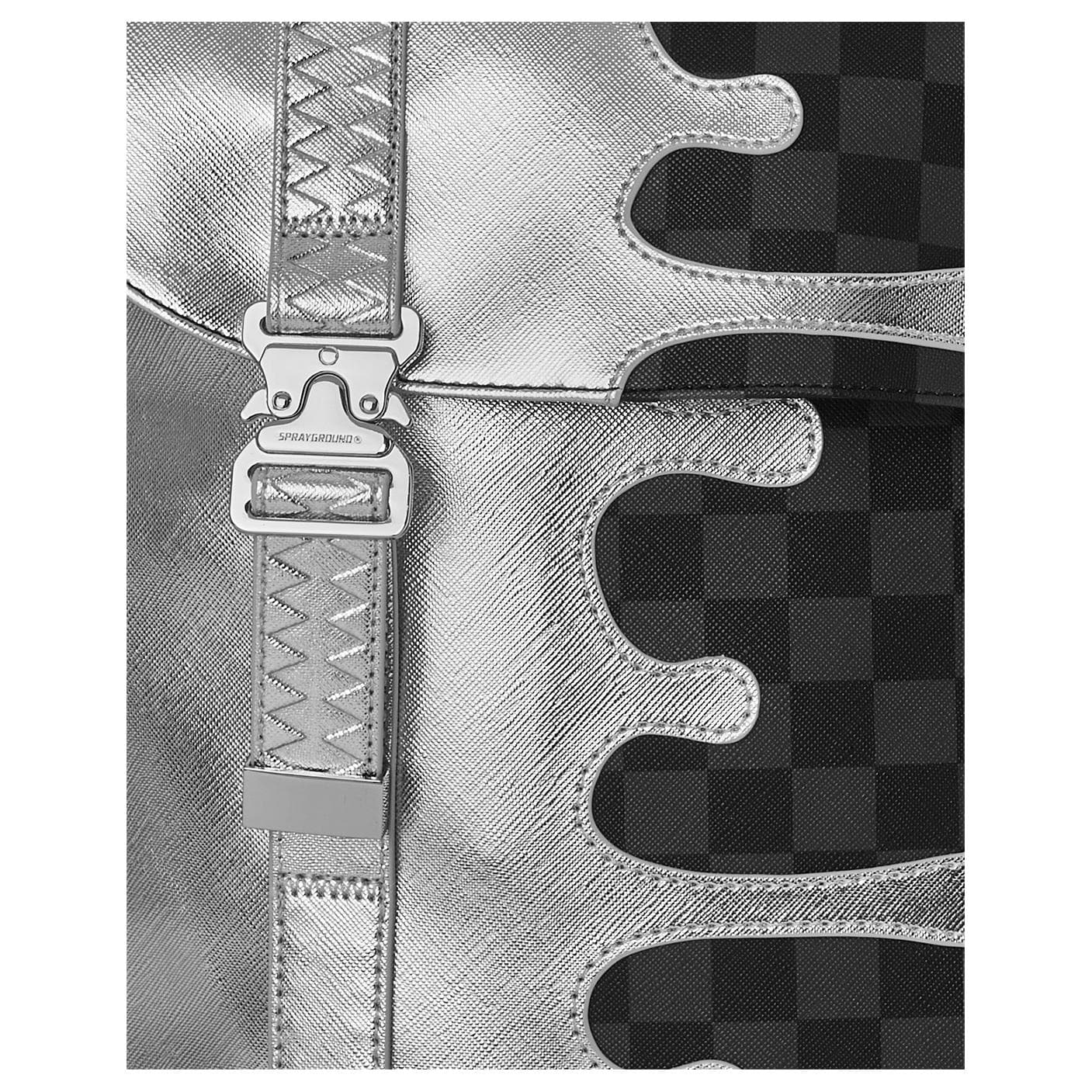 Рюкзак SPRAYGROUND Рюкзаки Серебристo-черный Унисекс - изображение 9