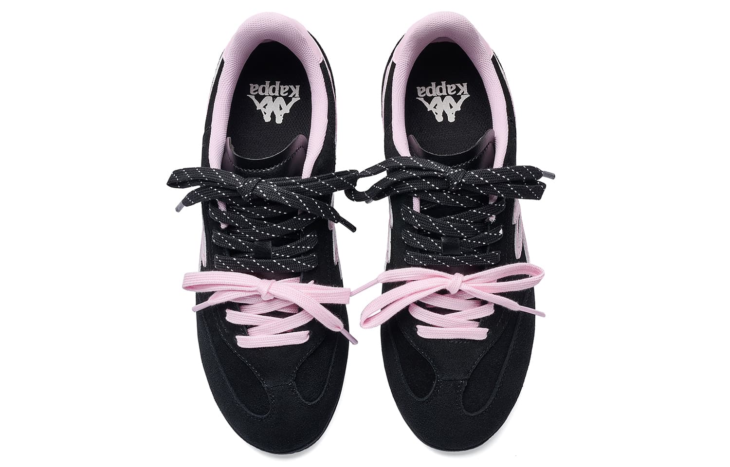 Кроссовки Кроссовки Kappa Love Knot German Army Trainers (GAT) Low Top Черные Бархат Розовые Женские - изображение 4