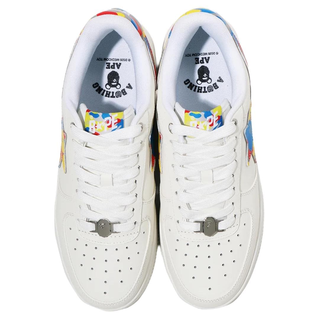 Кроссовки A BATHING APE Кеды для скейтбординга Low Топ Белый Мужской - изображение 3