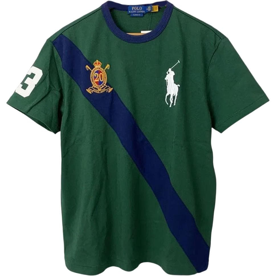 Футболка Polo Ralph Lauren Big Pony Зеленые Мужские T-рубашки - изображение 1