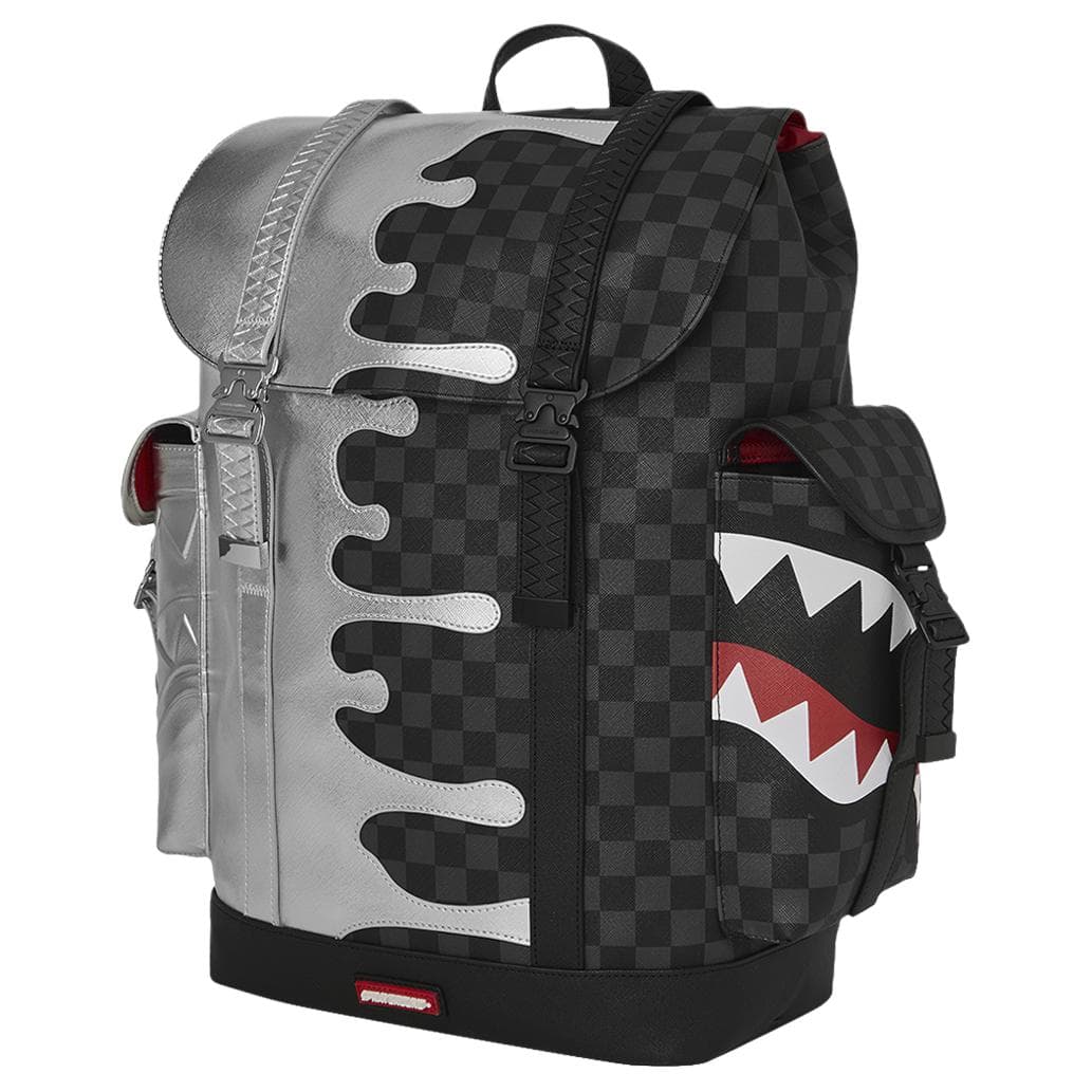 Рюкзак SPRAYGROUND Рюкзаки Серебристo-черный Унисекс - изображение 3