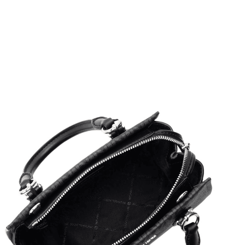 Сумка MICHAEL KORS MARILYN Покрытый холст Сумка-тоут Сумка для покупок Сумка через плечо Сумка Маленькая Женская Черная - изображение 4