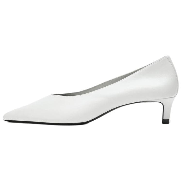 Туфли zara Высокие каблуки Low Топ Белый Женские - изображение 1