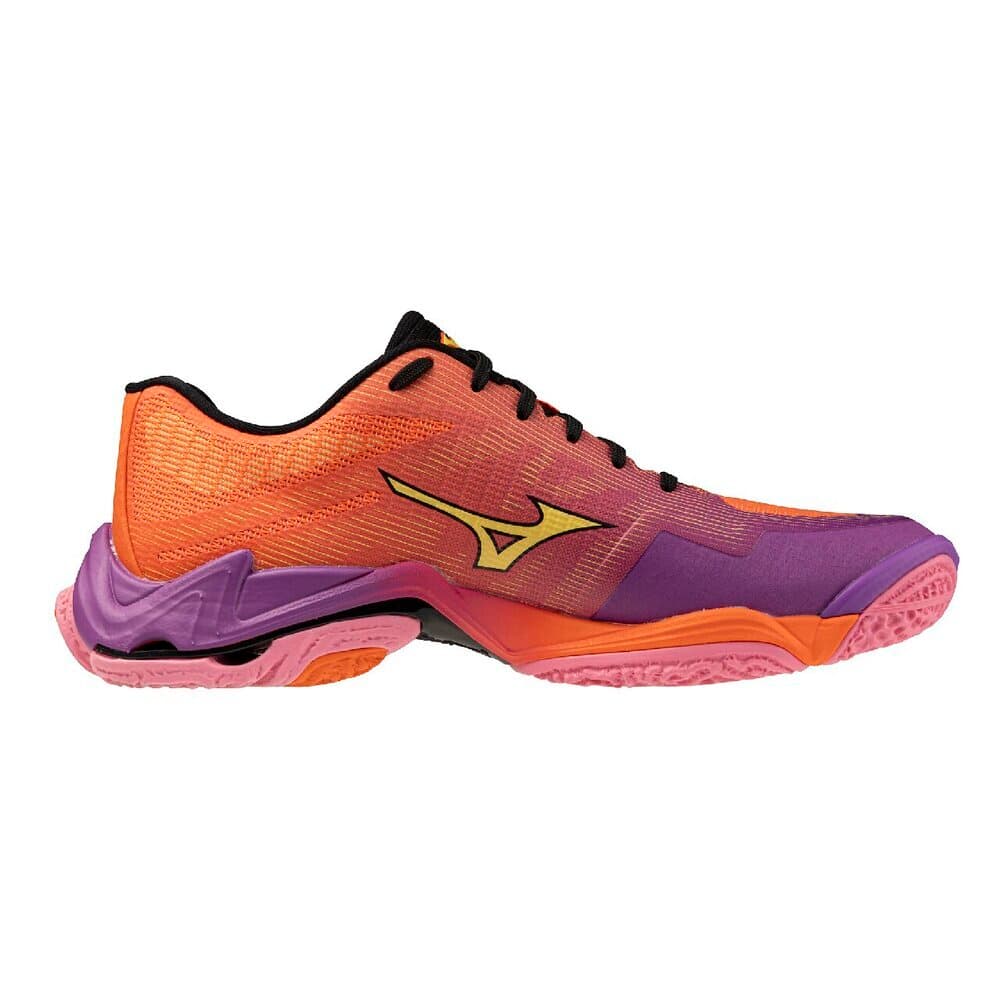 Кроссовки Кроссовки для волейбола Mizuno Wave Lightning Low Top V1GA260081 Фиолетовый Оранжевый Желтый Унисекс - изображение 3