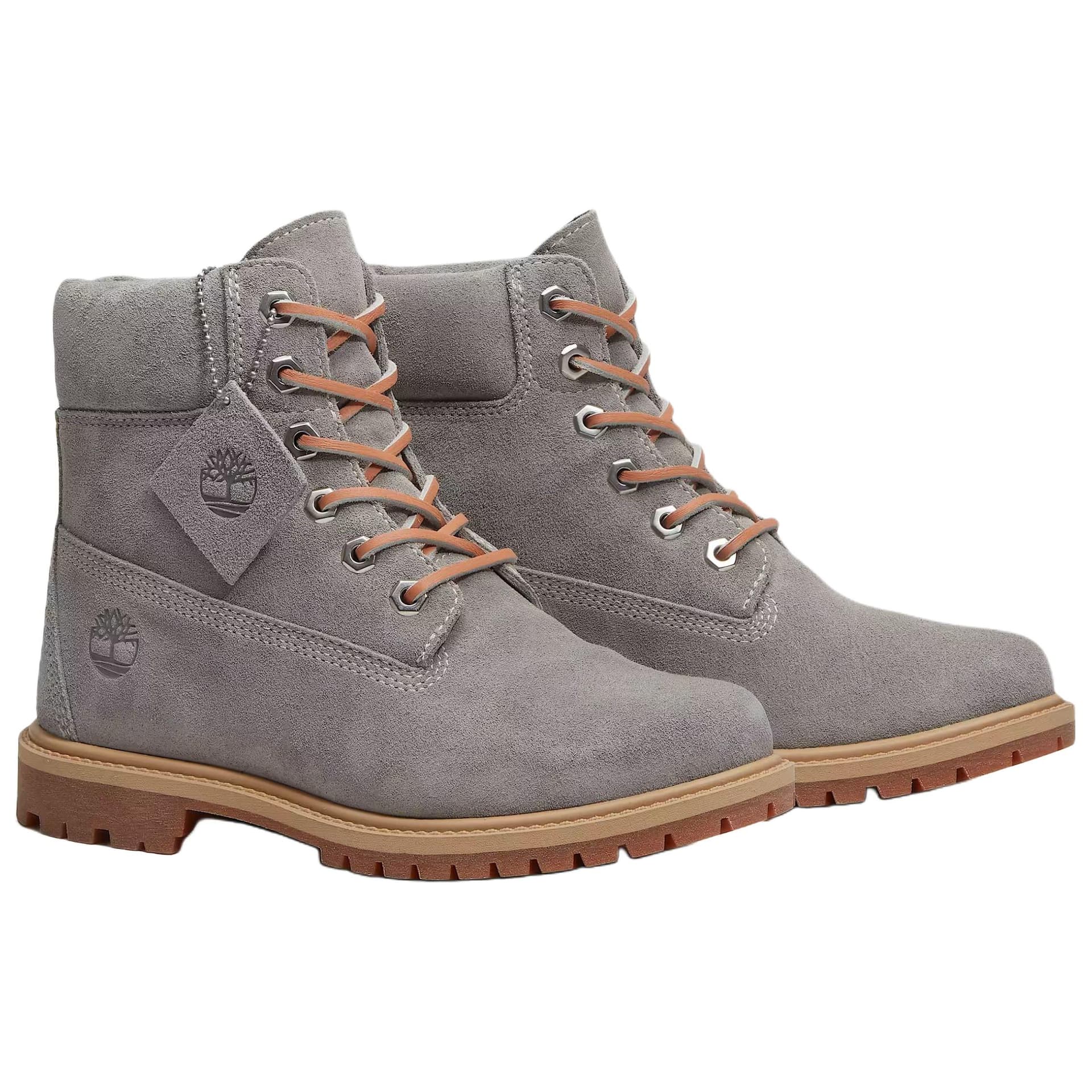 Ботинки TIMBERLAND 6 Inch Армейские ботинки High Топ Серый Женские - изображение 3