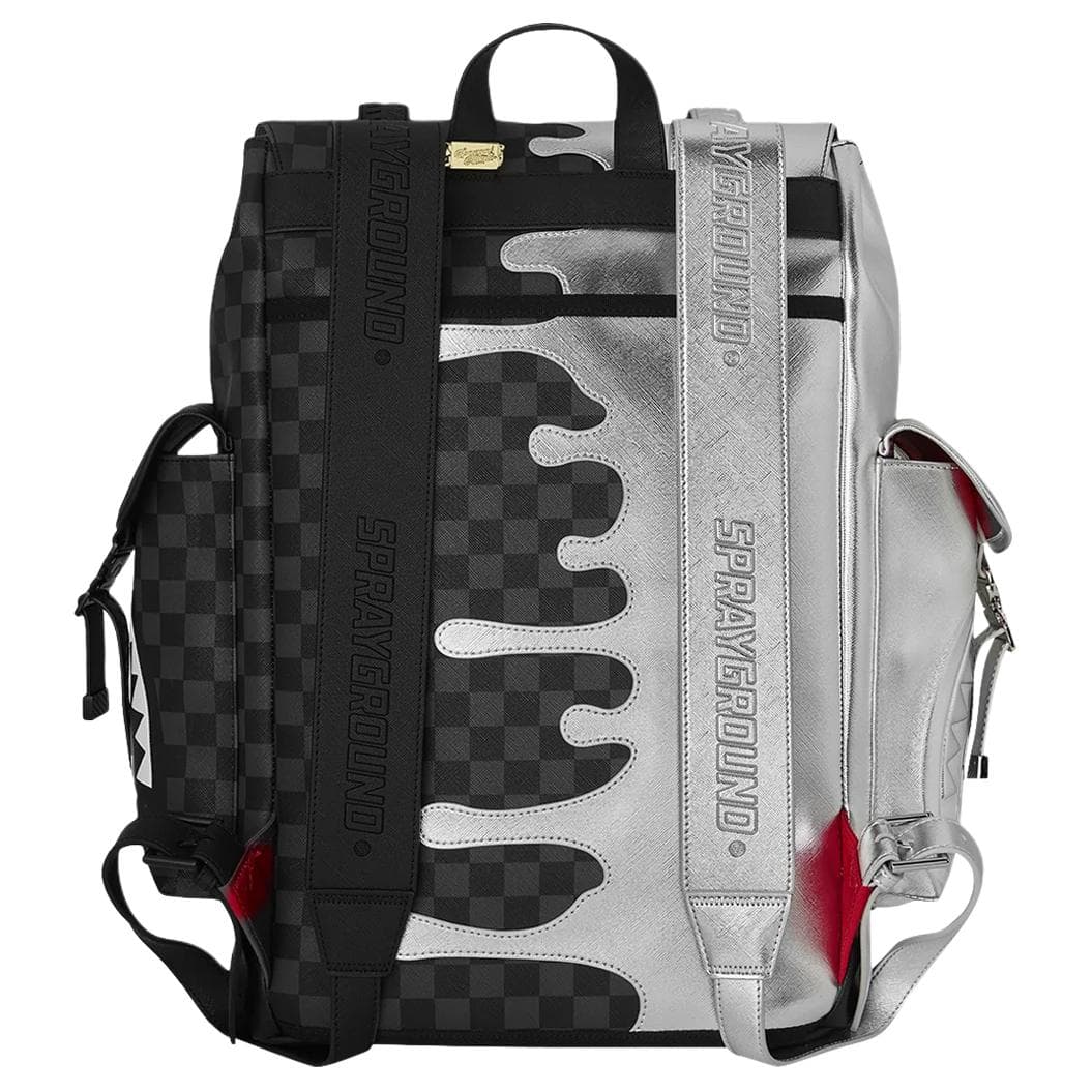 Рюкзак SPRAYGROUND Рюкзаки Серебристo-черный Унисекс - изображение 5