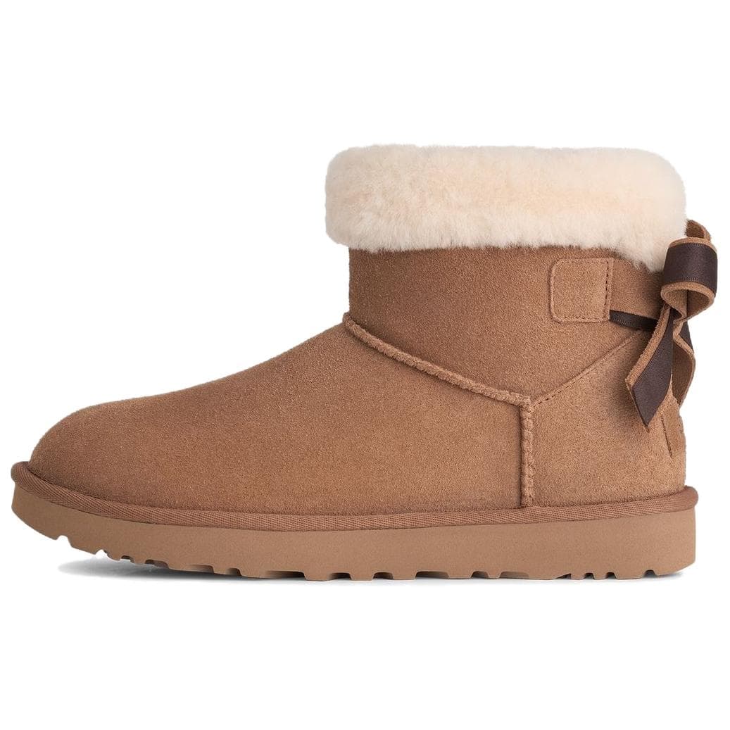 Ботинки зимние ugg Сноубутсы High Топ Каштановый Женские - изображение 1