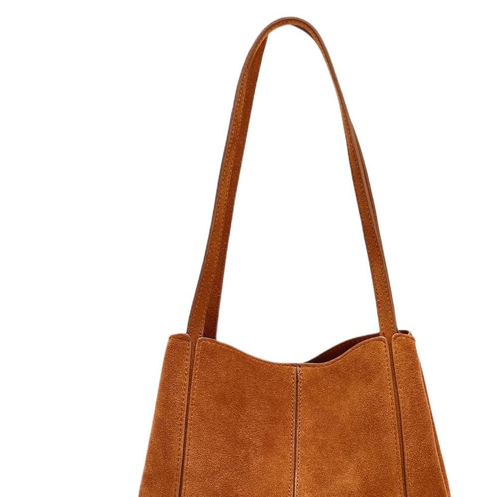 Мини-сумка zara Сумки через плечо Коричневый Унисекс - изображение 5