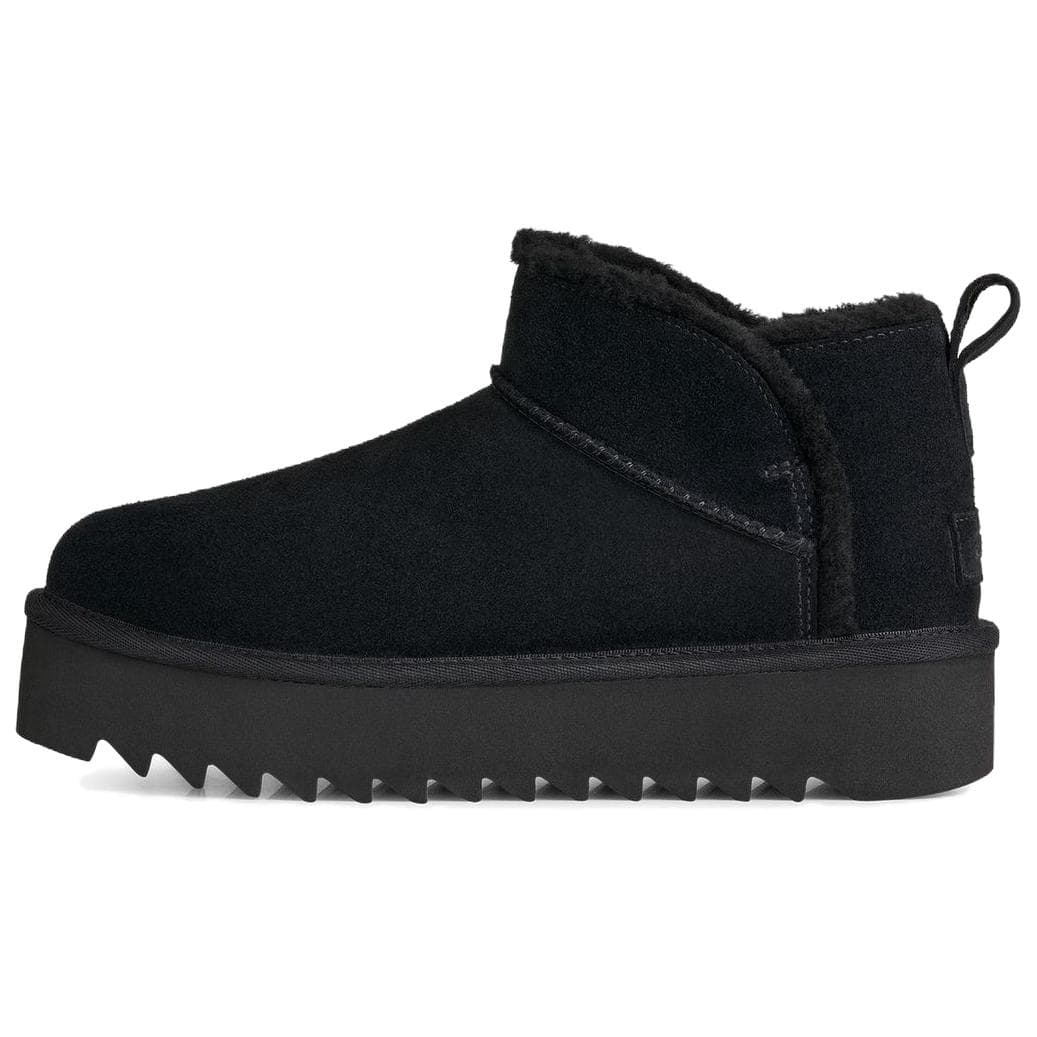 Ботинки зимние ugg Classic Novelty Сноубутсы High Топ Черный Женские - изображение 1
