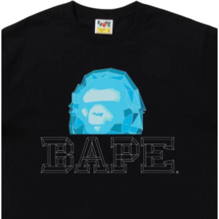 Футболка A BATHING APE Bape Polygon Ape Head Tee LogoT - изображение 5