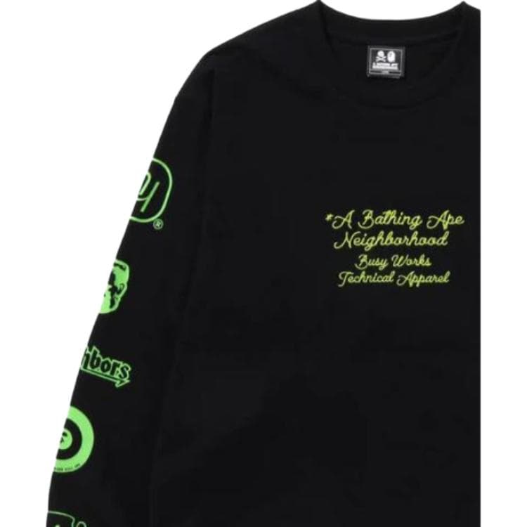 Футболка A BATHING APE BAPE x NEIGHBORHOOD SS23 T - изображение 5