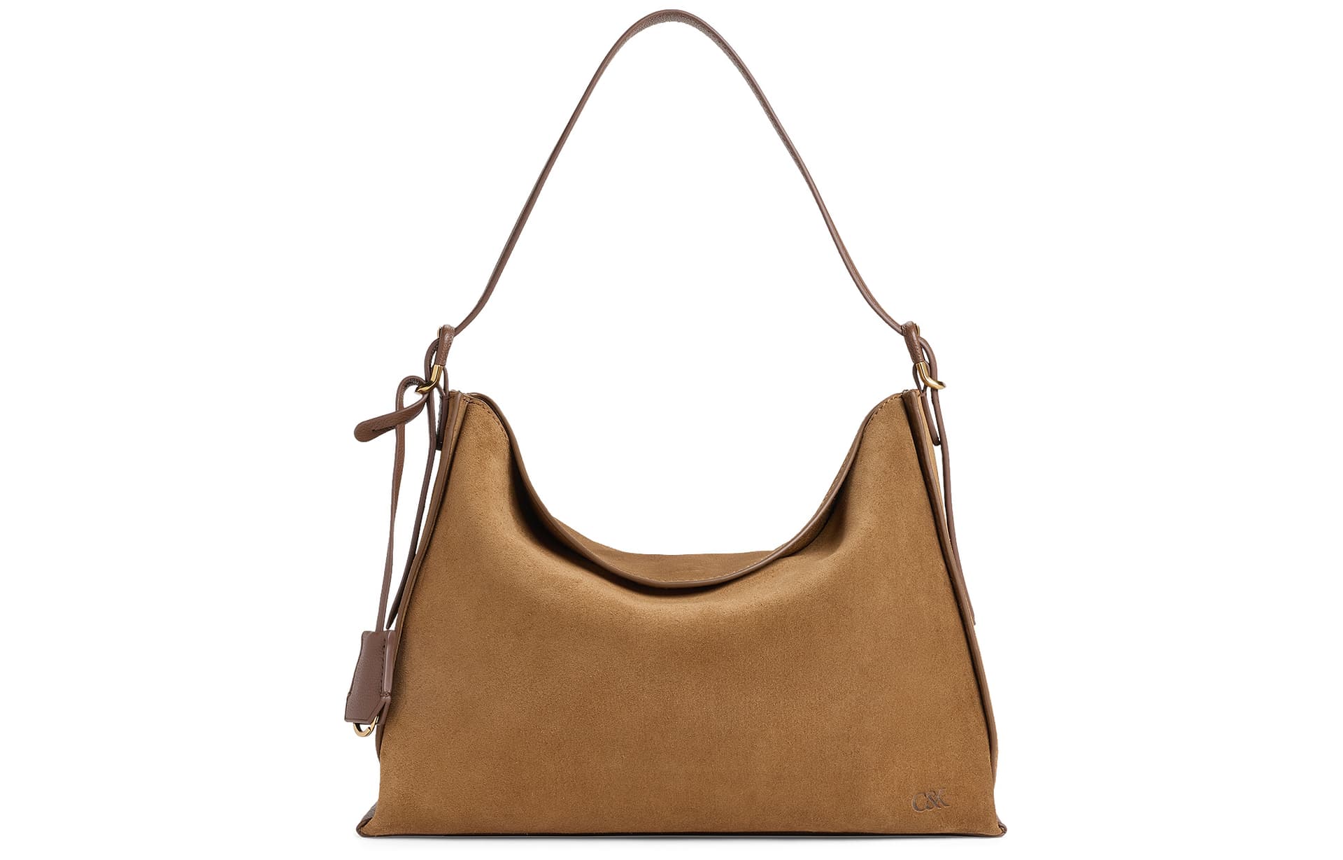 Мини-сумка CHARLES KEITH Сумка через плечо Коричневая (Брелок включен) Женская - изображение 1
