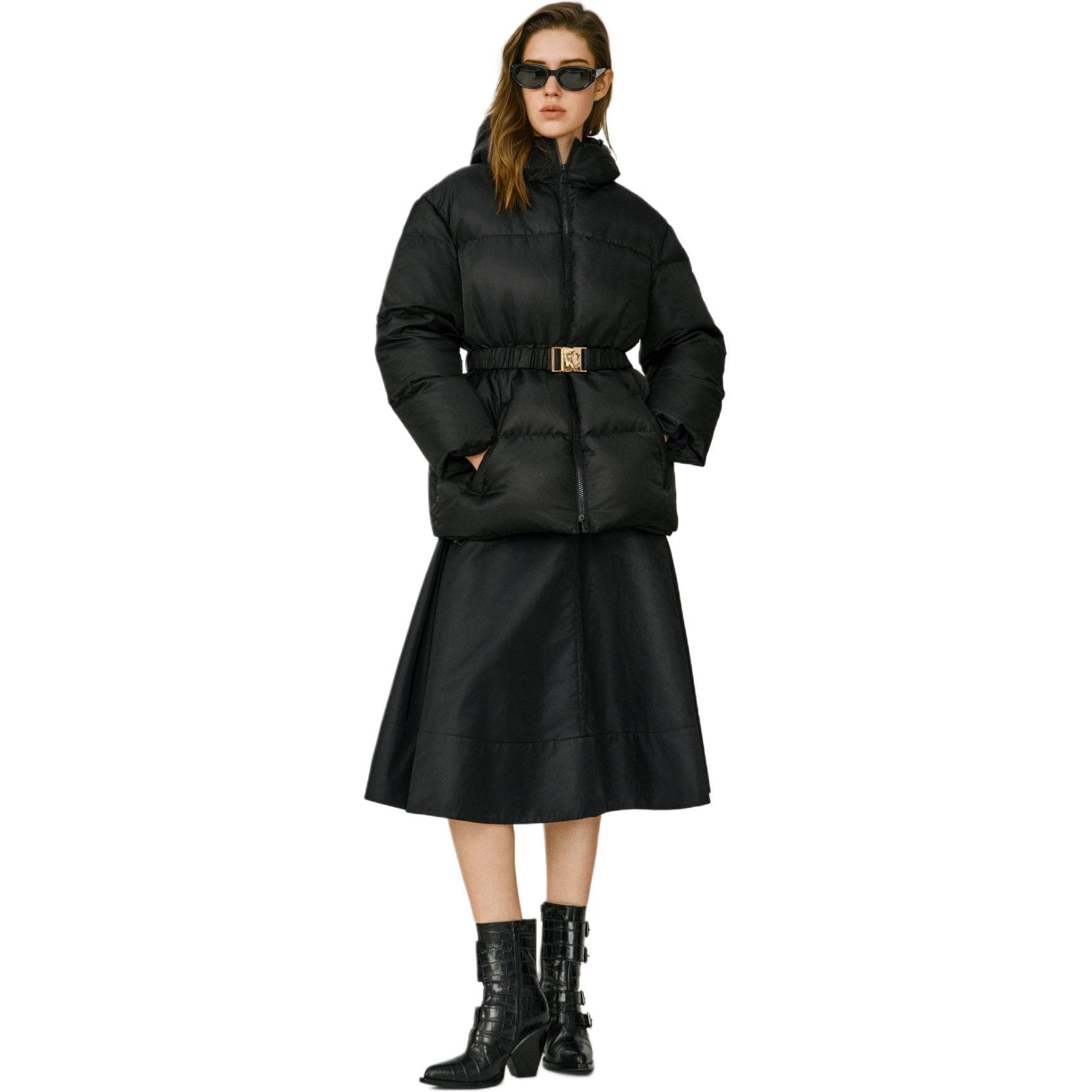 Юбка PINKO Черный Женские Повседневные длинные юбки - изображение 1