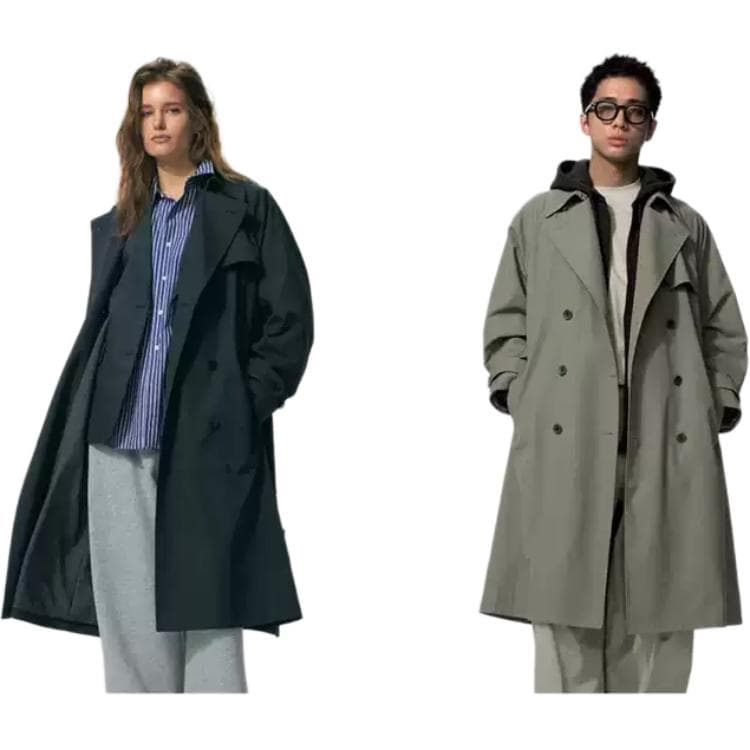 UNIQLO 09 Черный Женский Тренч - изображение 2