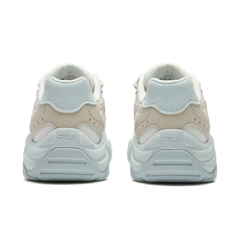 Кроссовки FILA KORAL массивные кроссовки Low Top Кокосовое молоко Белый Дождь Туманно-серый Женский - изображение 5