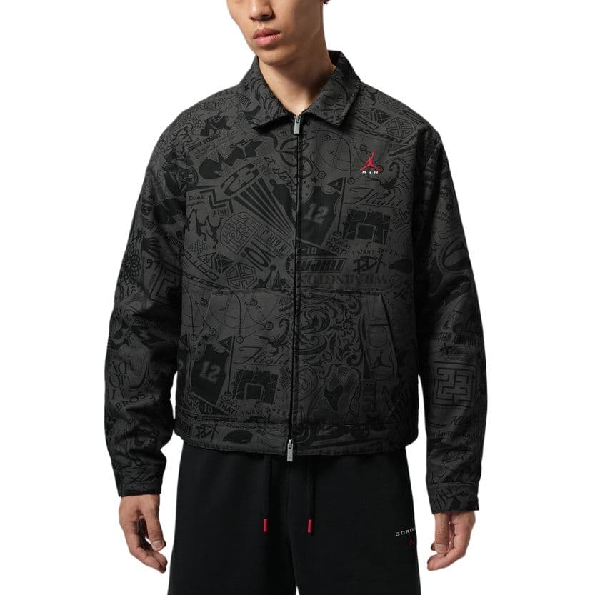 Куртка Джордан Black Gray Color Мужской Куртки - изображение 1