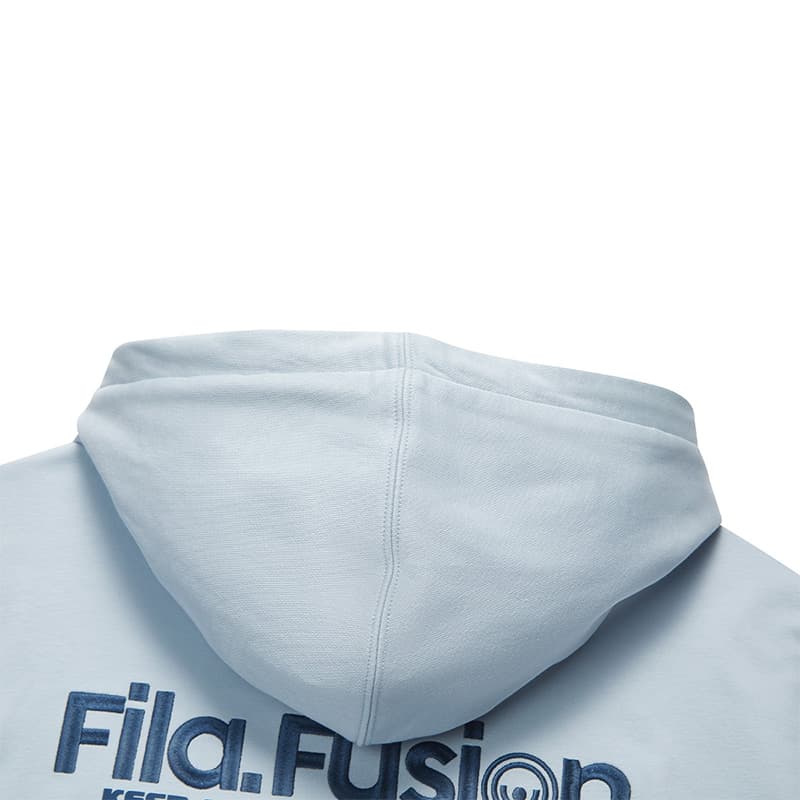 Худи FILA FUSION Рабочий стиль Элис Синий Мужской Толстовки - изображение 4