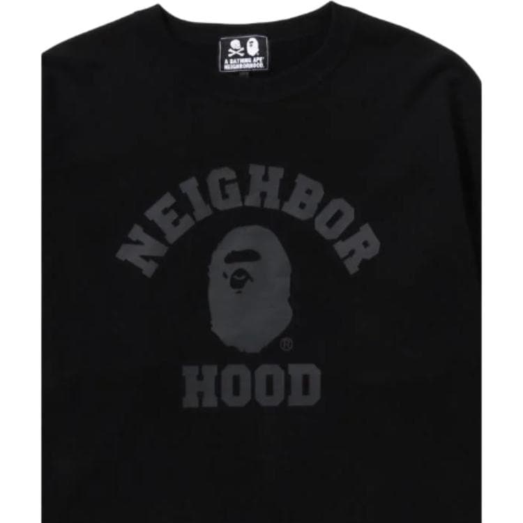 Худи BAPE x NEIGHBORHOOD SS23 Logo - изображение 3