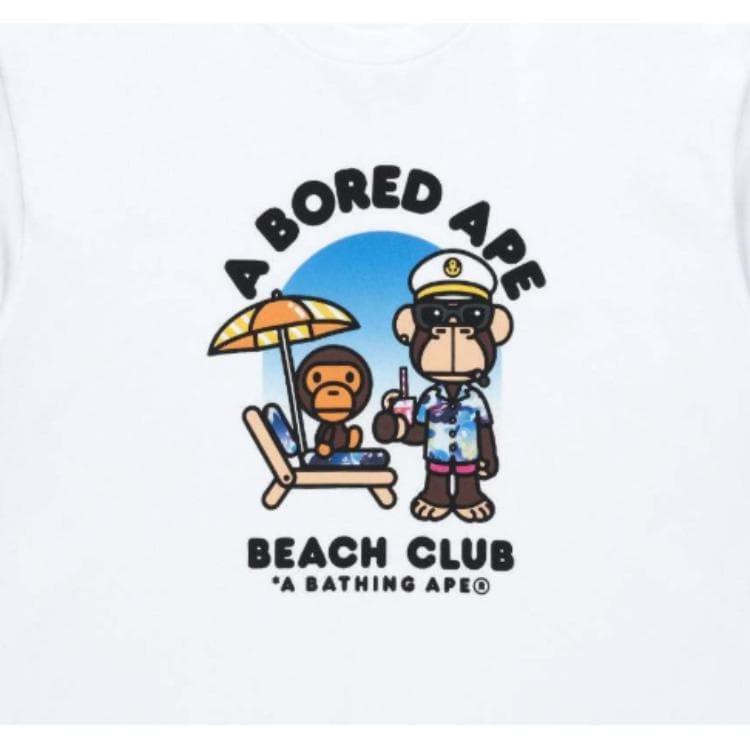 Футболка A BATHING APE T-Shirt Унисекс Белый - изображение 4