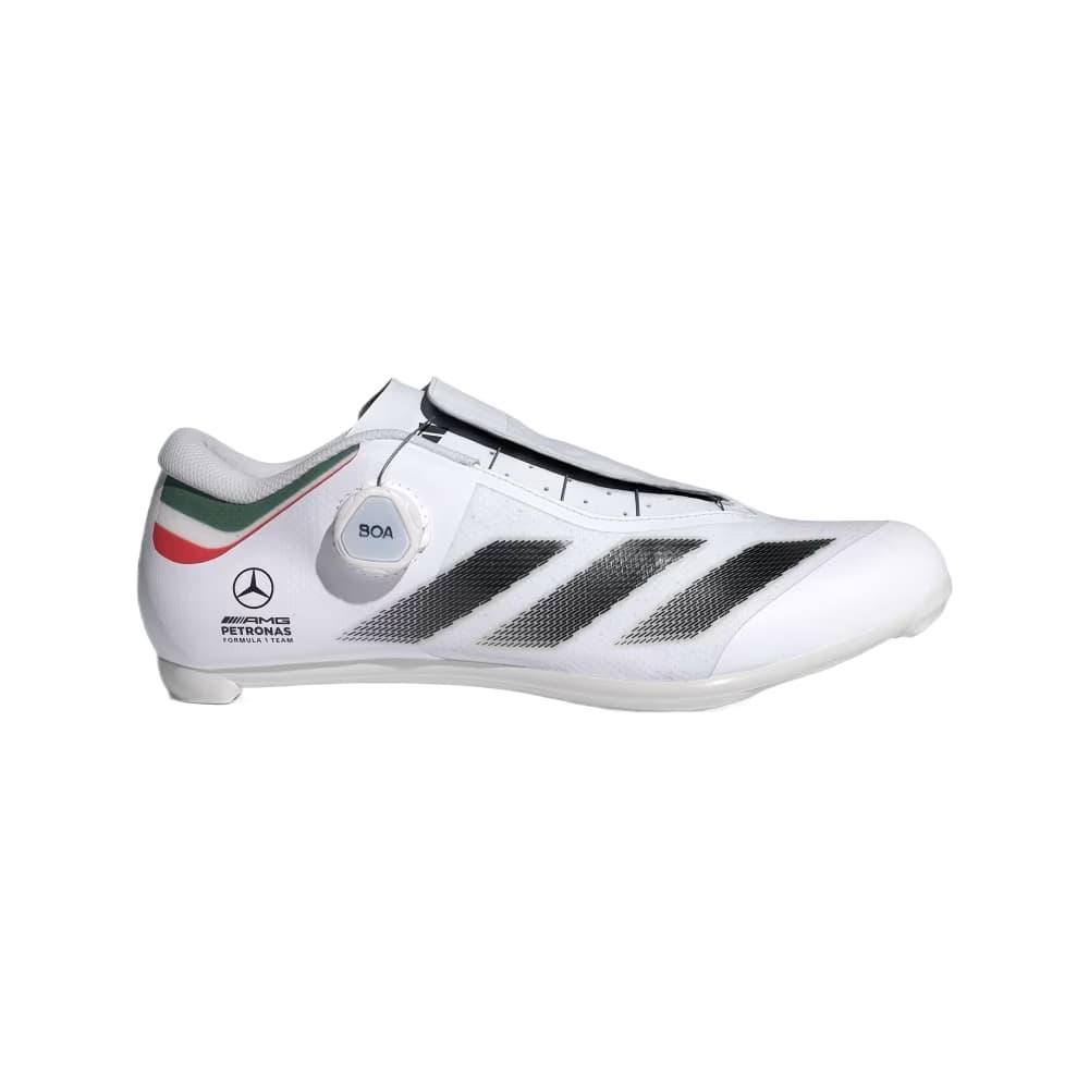 Кроссовки для велоспорта Adidas TEMPO 3 Stripes Велосипедные кроссовки Low Топ Облачный белый Красный Ярко-зеленый Унисекс - изображение 2