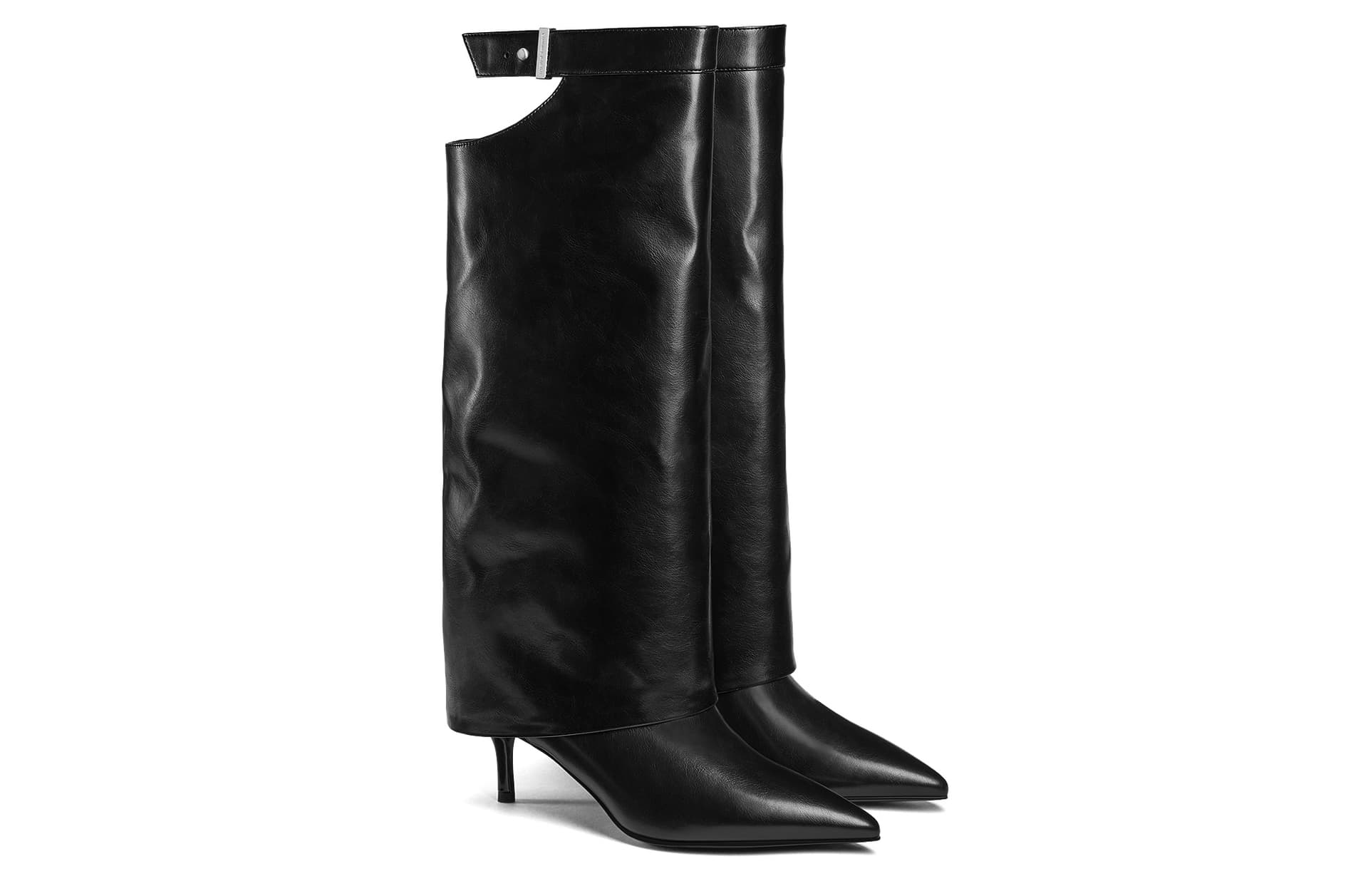 Ботинки CHARLES KEITH Колено High Ботинки High Топ Женские - изображение 2