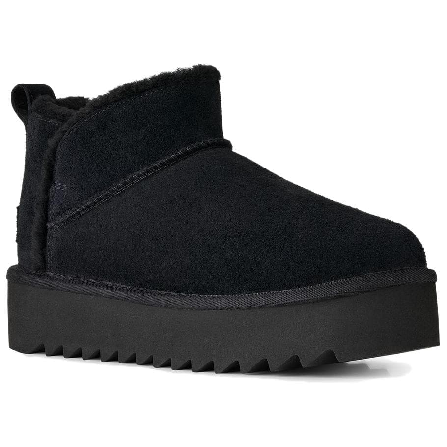 Ботинки зимние ugg Classic Novelty Сноубутсы High Топ Черный Женские - изображение 2