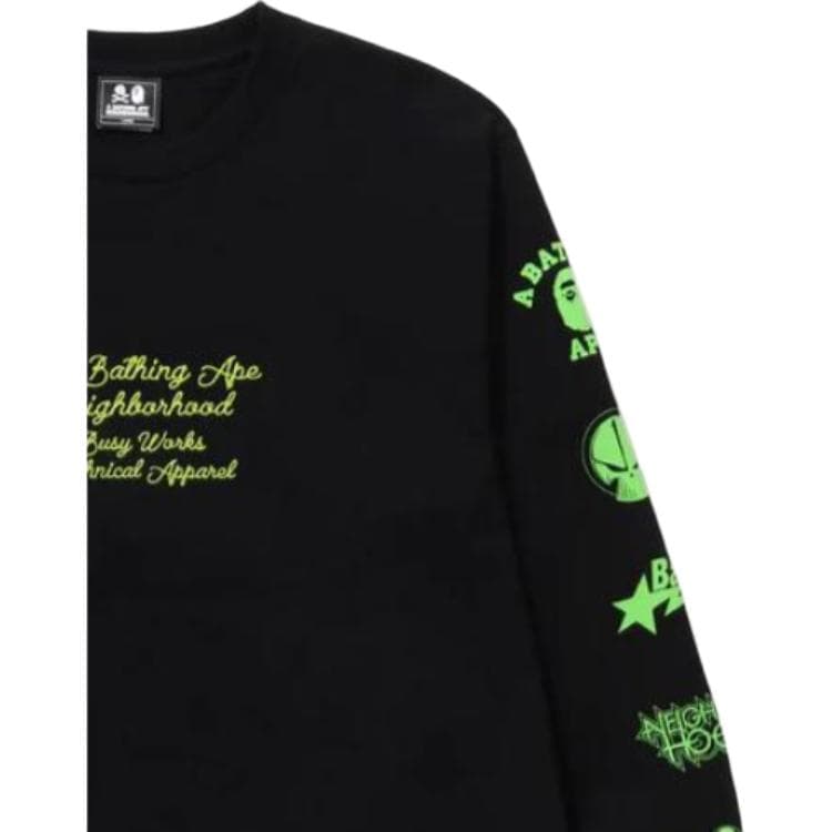 Футболка A BATHING APE BAPE x NEIGHBORHOOD SS23 T - изображение 4