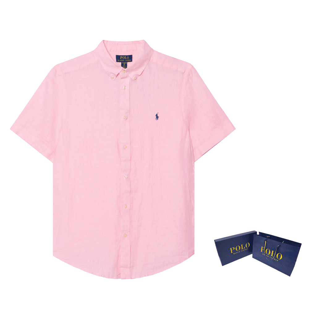 Polo Ralph Lauren Повседневная рубашка SS25 Розовая для детей - изображение 6