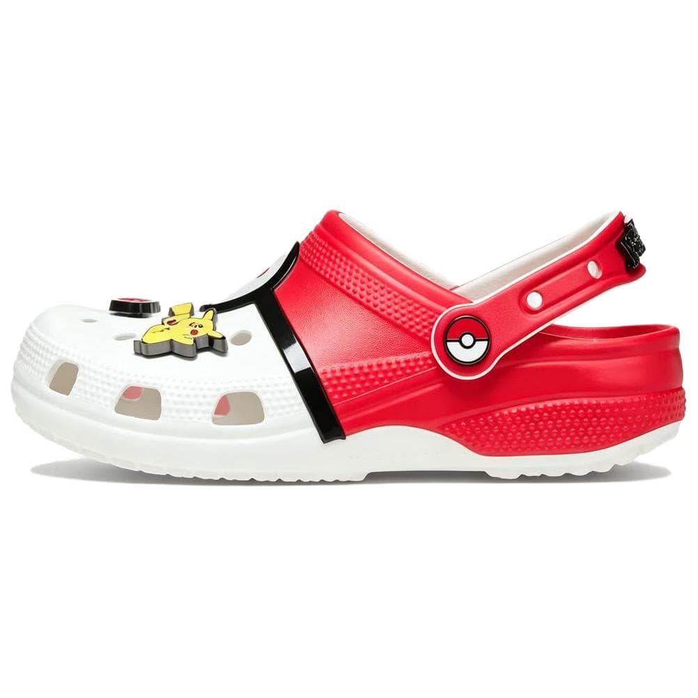 Сабо CROCS Сабо резиновые Белый и красный Унисекс - изображение 2