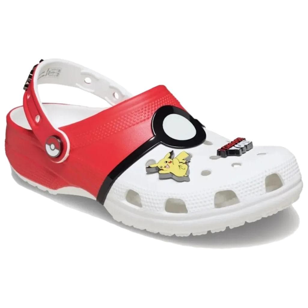 Сабо CROCS Сабо резиновые Белый и красный Унисекс - изображение 3