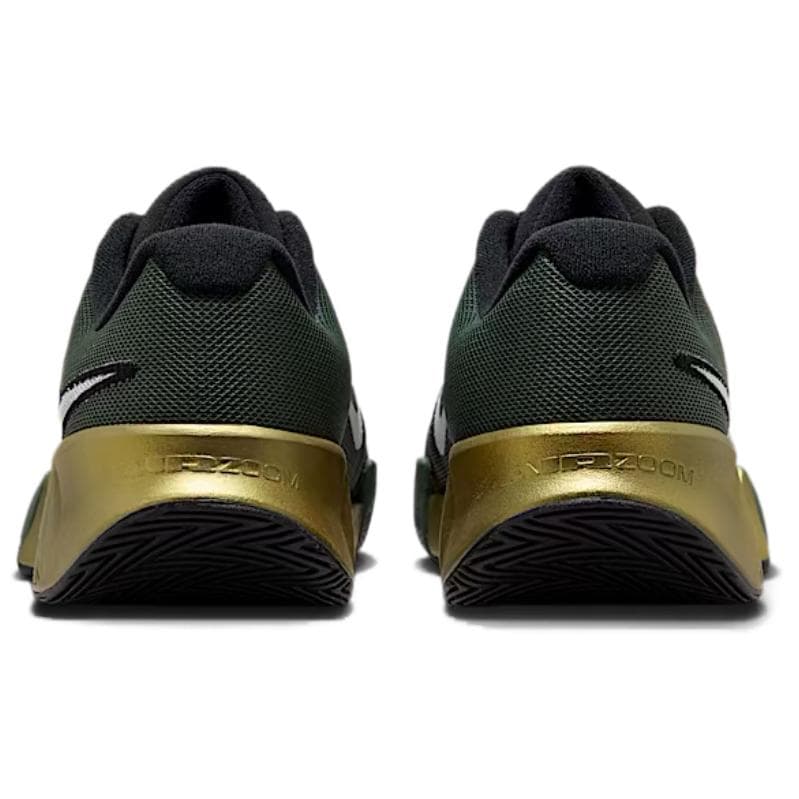 Кроссовки для тенниса NIKE GP Challenge Pro Теннисные кроссовки Низкий топ Камуфляж зеленый металлик черный белый золото Мужской - изображение 5