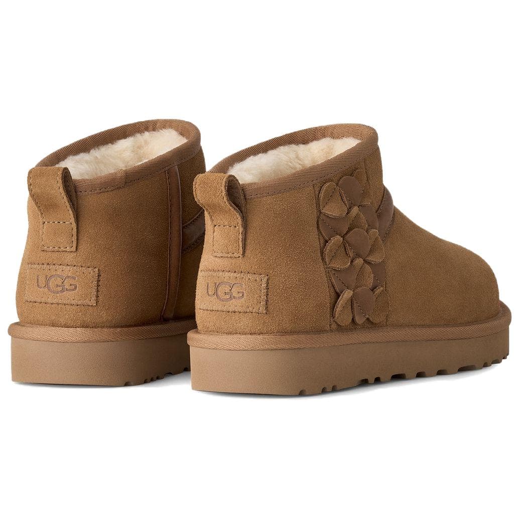 Ботинки зимние ugg Classic Novelty Сноубутсы High Топ Каштановый Женские - изображение 3