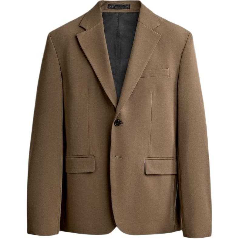 Пиджак zara Коричневый Мужской Классические костюмы - изображение 1