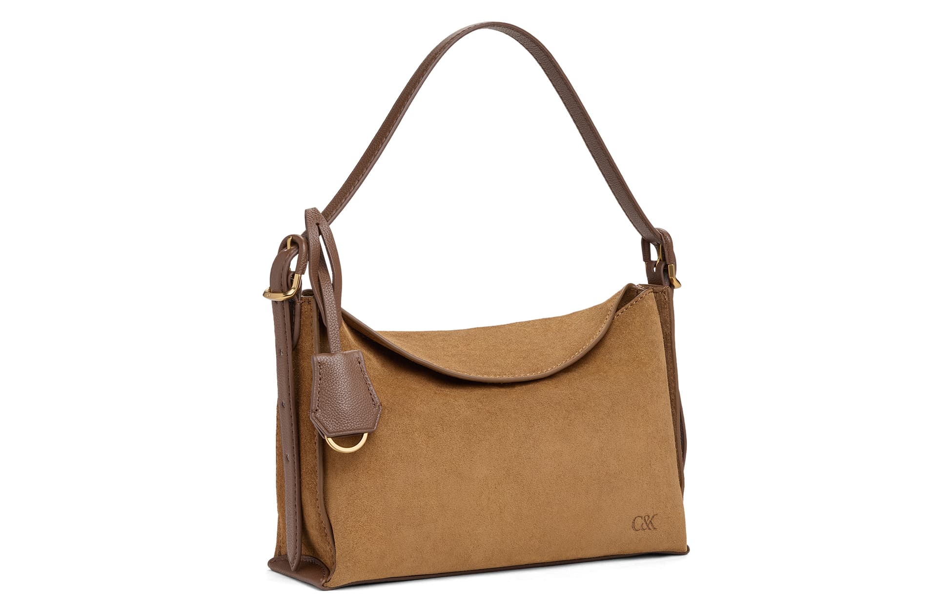 Мини-сумка CHARLES KEITH Сумка через плечо Коричневая (Брелок включен) Женская - изображение 2