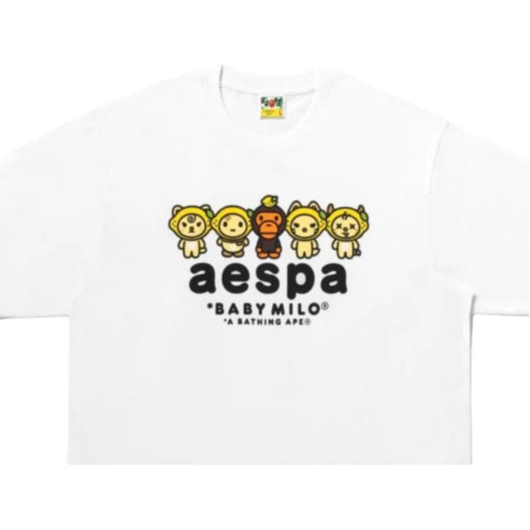 Футболка A BATHING APE aespa Унисекс T-рубашки - изображение 3