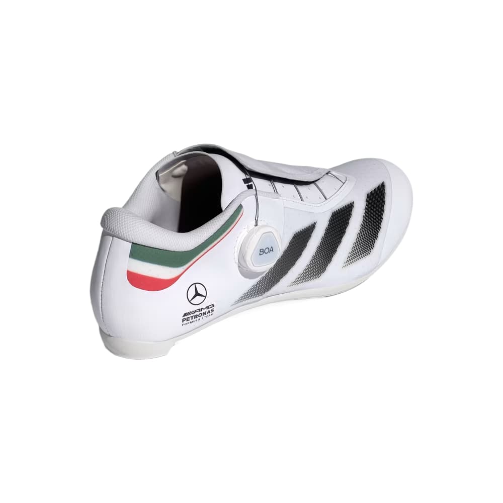 Кроссовки для велоспорта Adidas TEMPO 3 Stripes Велосипедные кроссовки Low Топ Облачный белый Красный Ярко-зеленый Унисекс - изображение 4