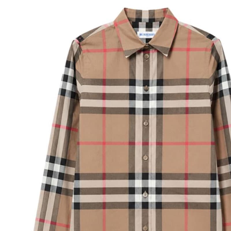 Блузка Burberry Коричневый Женские Рубашки - изображение 3