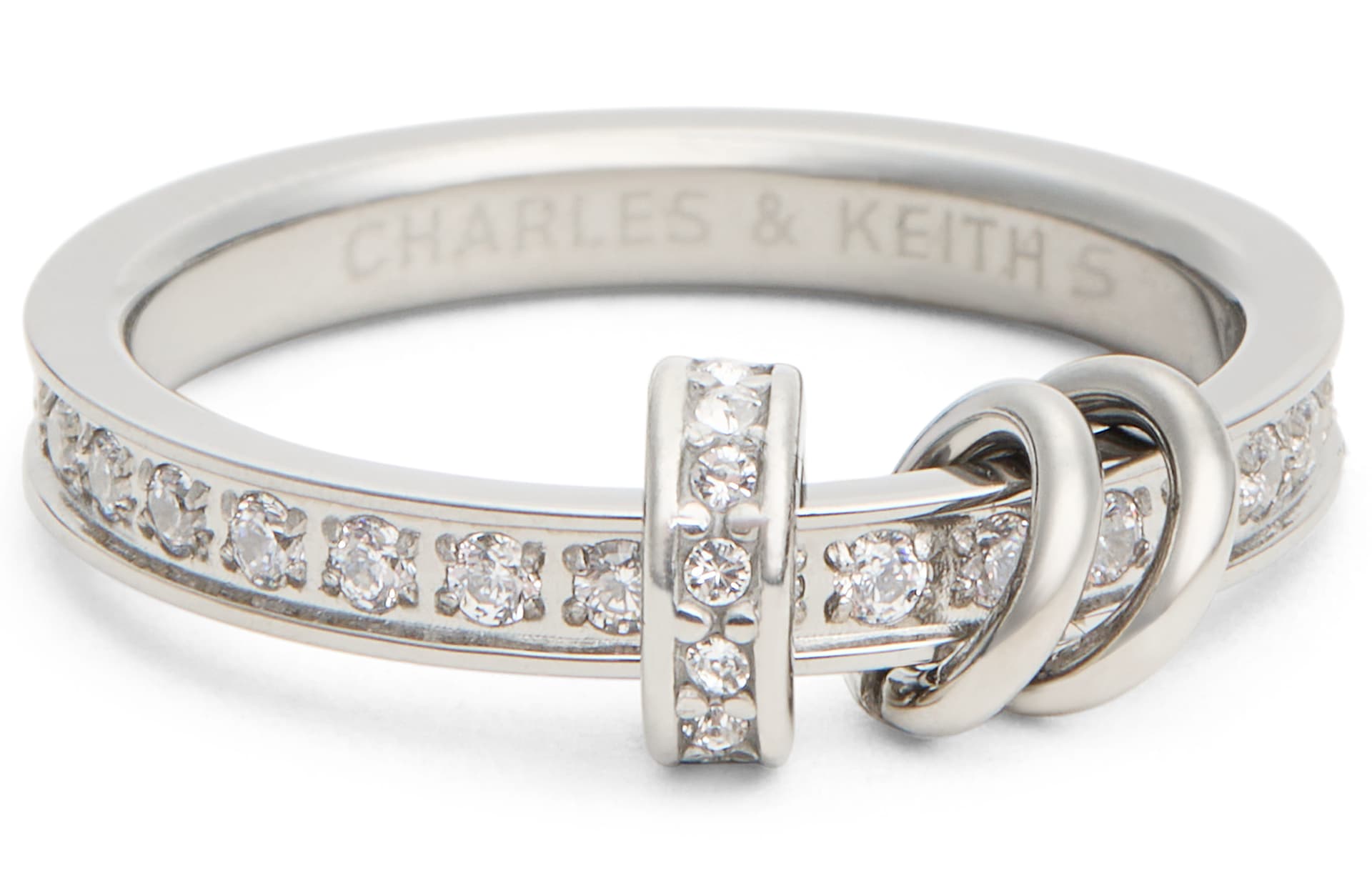 Кольцо CHARLES KEITH Кольца из нержавеющей стали Женские Серебро Розовое золото - изображение 2
