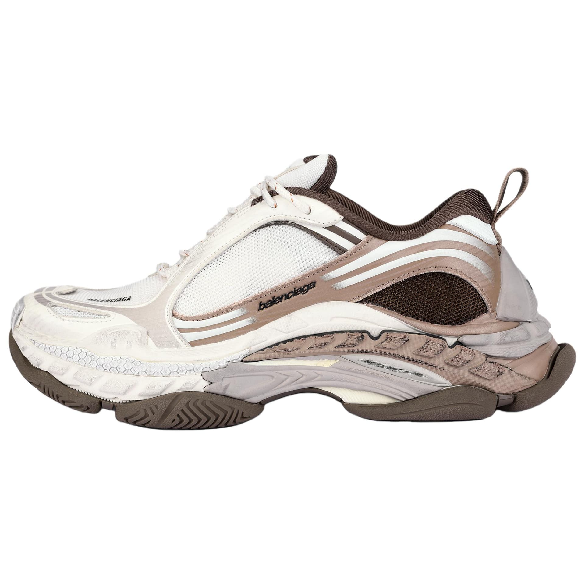 Кроссовки Balenciaga Triple S.2 Triple S.2 Low Топ Массивные кроссовки Женские Коричневый Бежевый - изображение 1