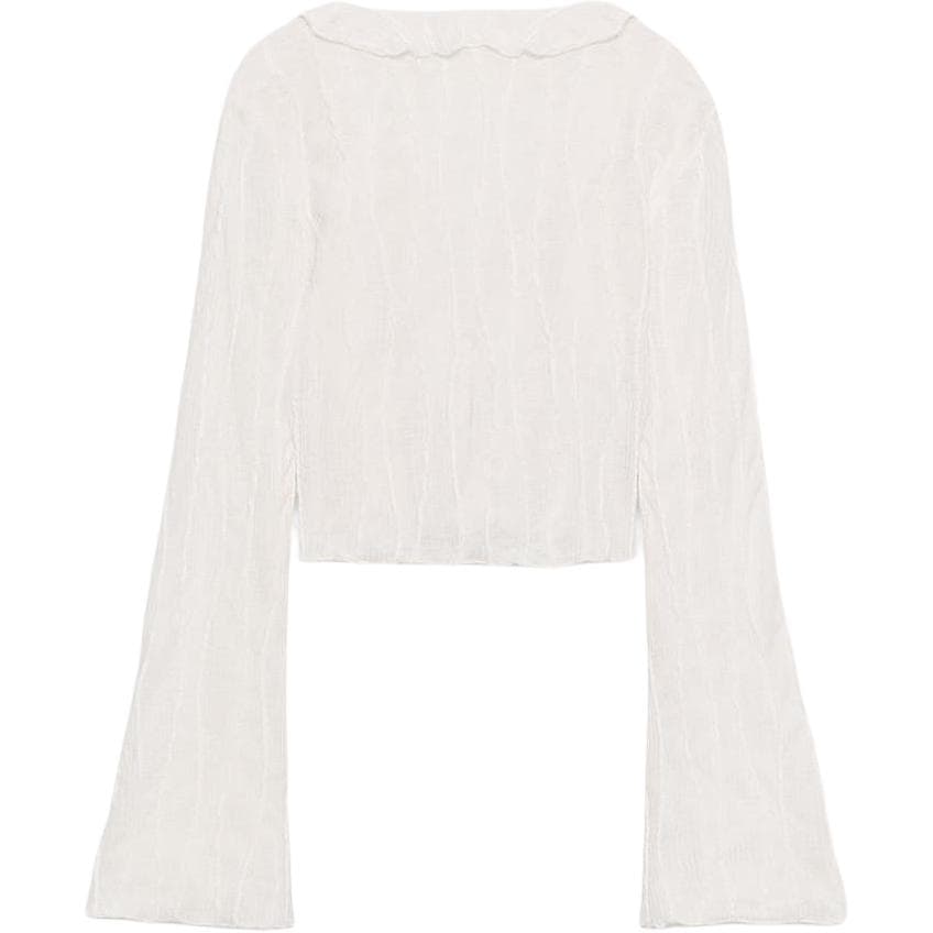 Кофта ZARA Морозный Белый Женский Трикотаж - изображение 2